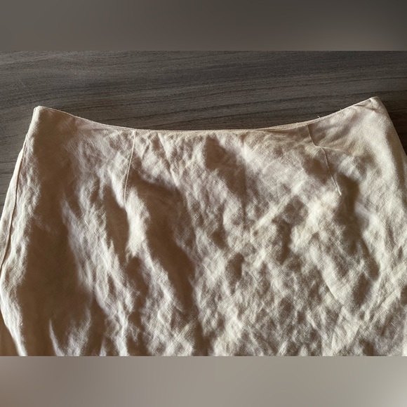 Willi Smith Linen Skirt - Embroidered Medallions - Size 6 - Picture 4 of 16